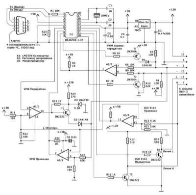  Самодиагностика систем электронного управления OBD Mercedes-Benz W140
