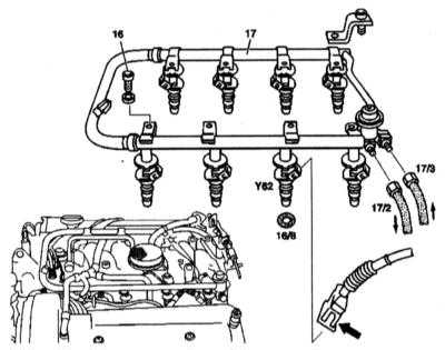  Системы управления двигателем LH-SFI и ME-SFI (8-цилиндровые бензиновые   двигатели) Mercedes-Benz W140