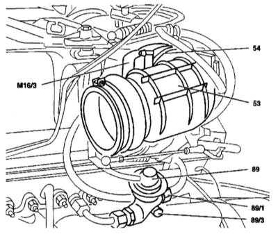  Клапан рециркуляции отработавших газов - детали установки Mercedes-Benz W140