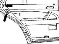  Снятие и установка панелей внутренней обивки дверей Mercedes-Benz W140