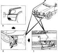  Бамперы - детали установки Mercedes-Benz W140