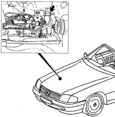  Регулятор клиренса передней подвески - детали установки Mercedes-Benz W140