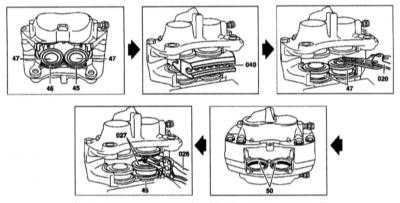  Снятие и установка тормозного суппорта Mercedes-Benz W140